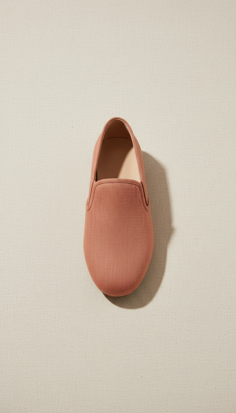 Soft Leather Loafers in Terracotta