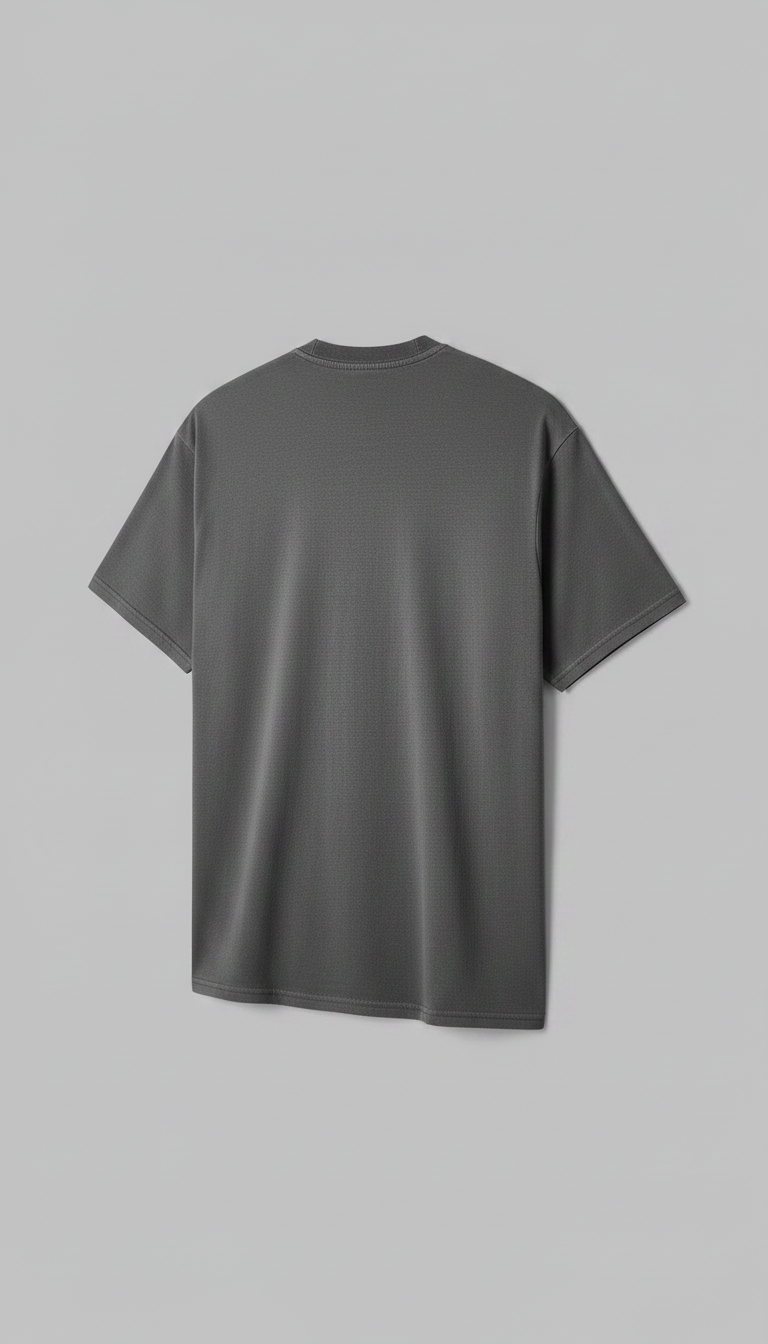 Heavyweight Cotton T-Shirt in Graphite — view 2