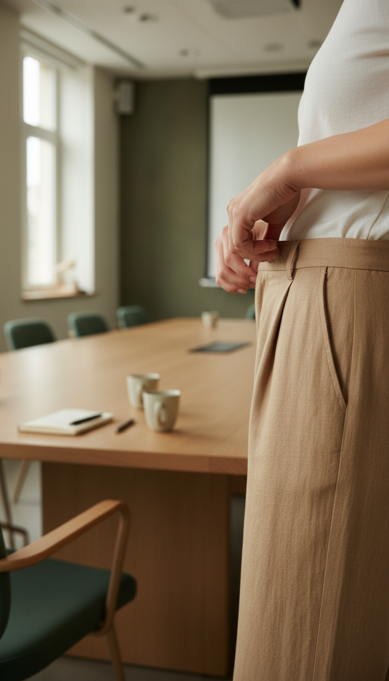 Sandstone Linen Pants — view 3