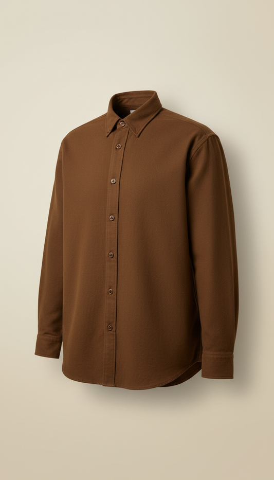 Tone Button-up Shirt in Espresso
