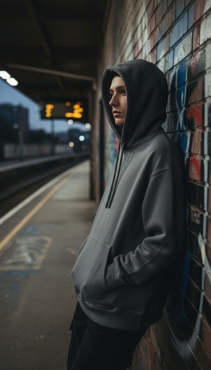 Soft Hoodie in Grey — view 3