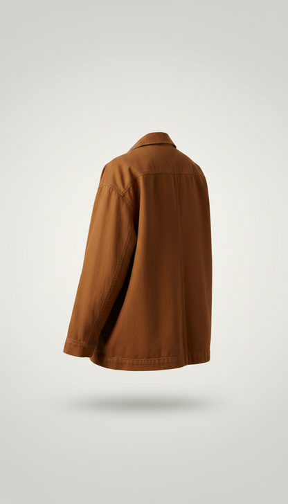 Organic Cotton Jacket in Brown — view 2