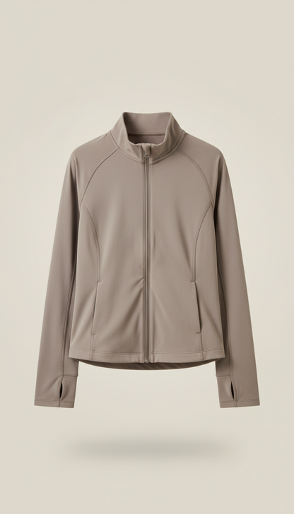 Lightweight Active Jacket Soft in Taupe
