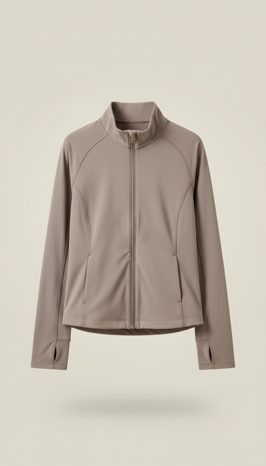 Lightweight Active Jacket Soft in Taupe