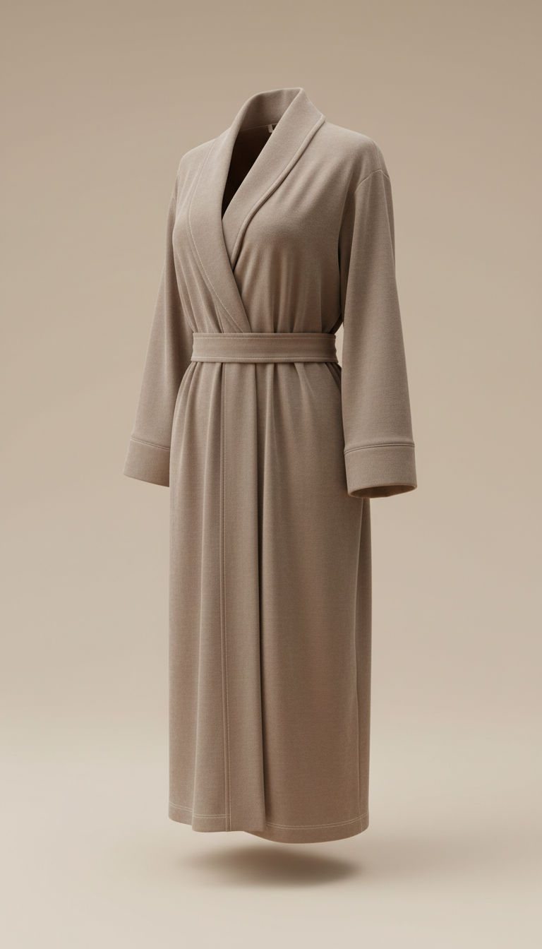 Warm Robe in Taupe