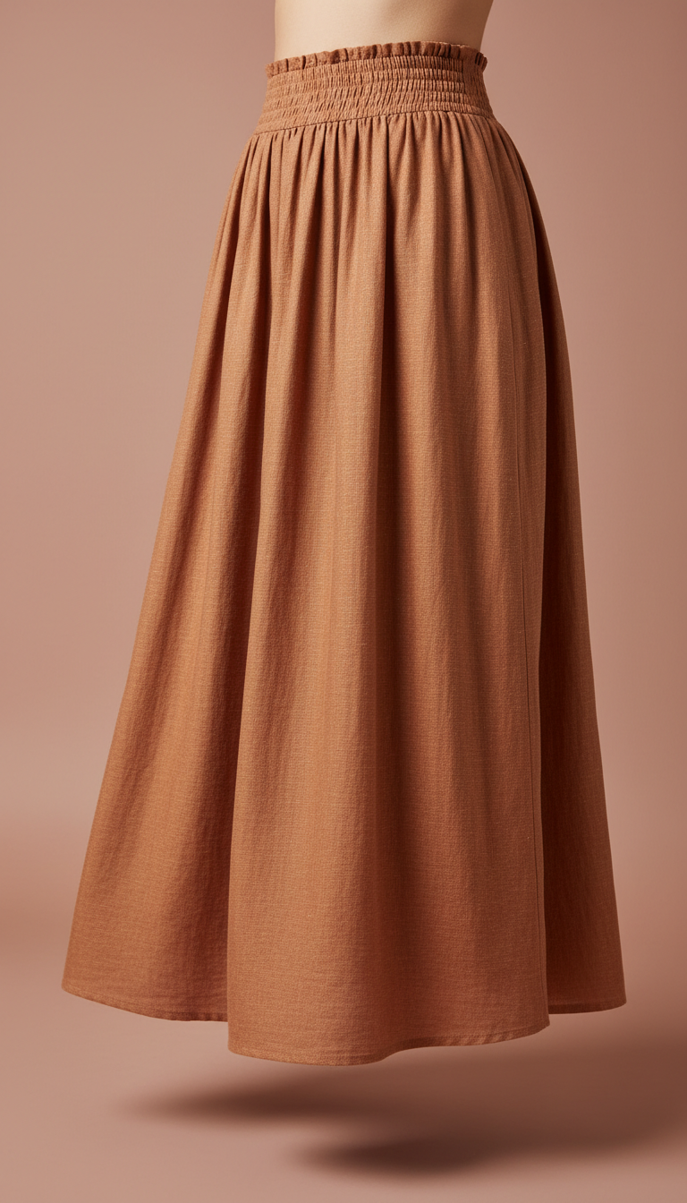 Elastic Waist Skirt