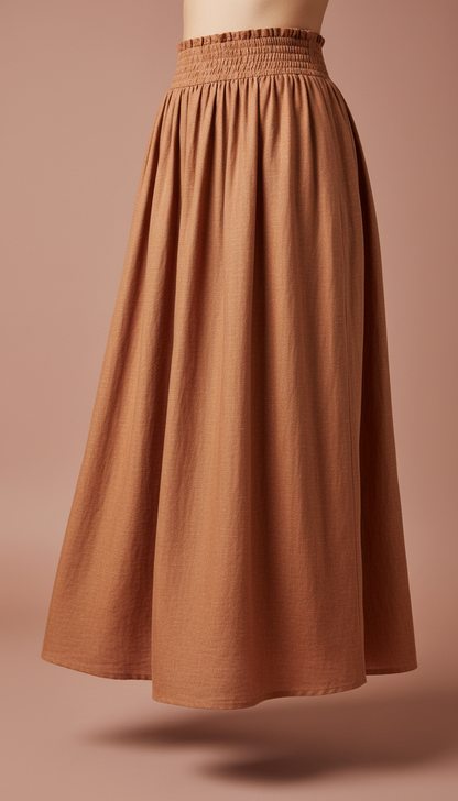 Elastic Waist Skirt