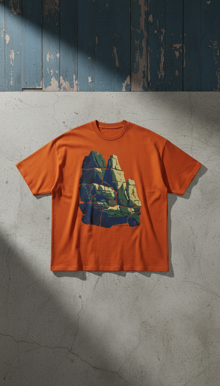 Oversized T-Shirt in Orange — view 2