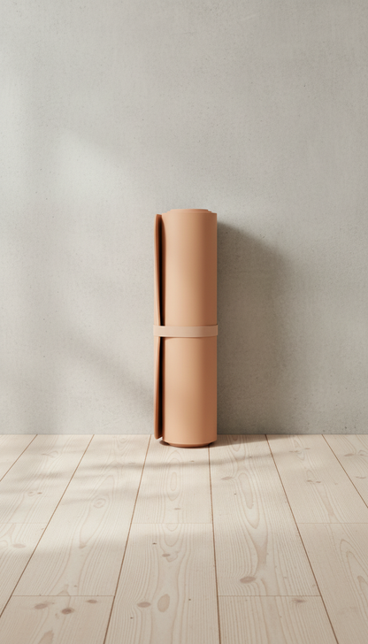 Apricot Nude Pilates Mat in Beige — view 2