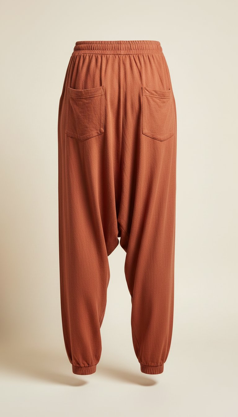 Harem Pants in Terracotta — view 2
