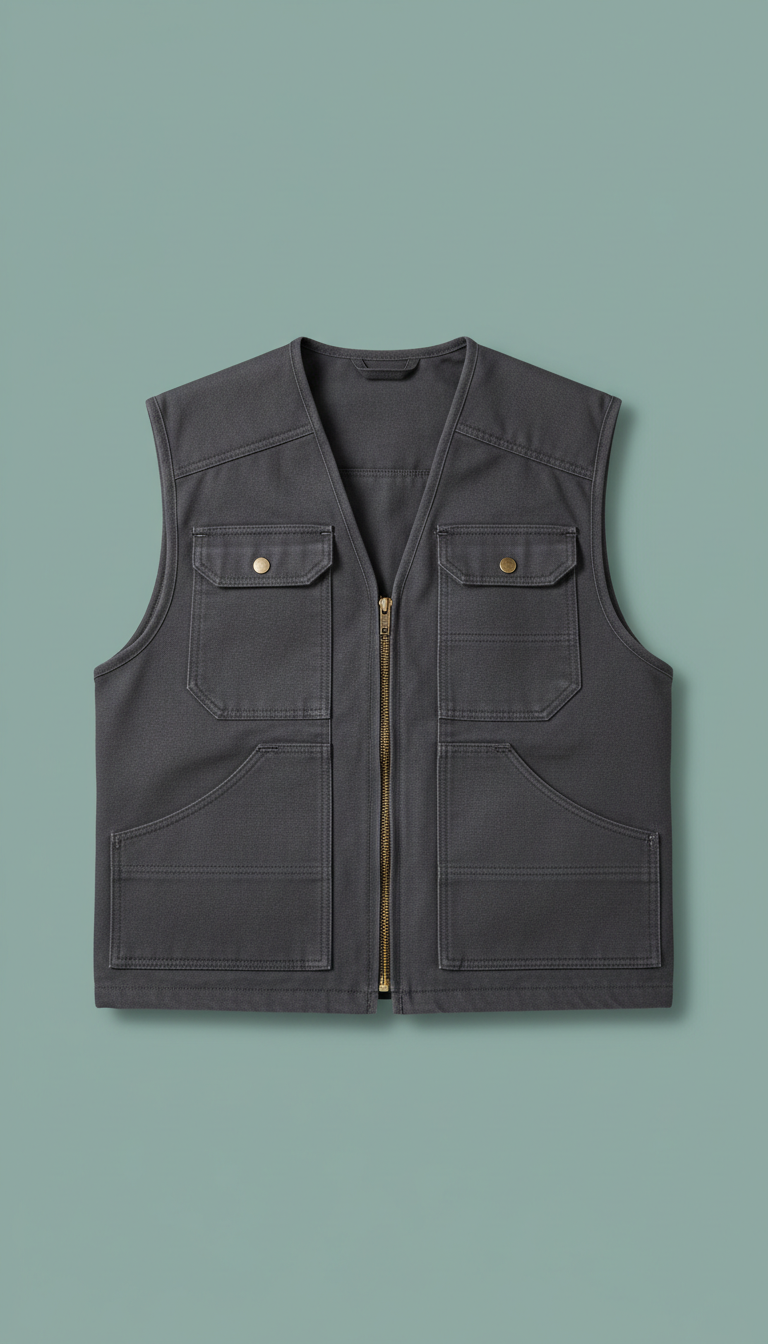 Heavyweight Cotton Workwear Vest