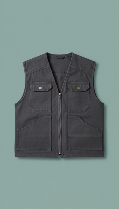 Heavyweight Cotton Workwear Vest