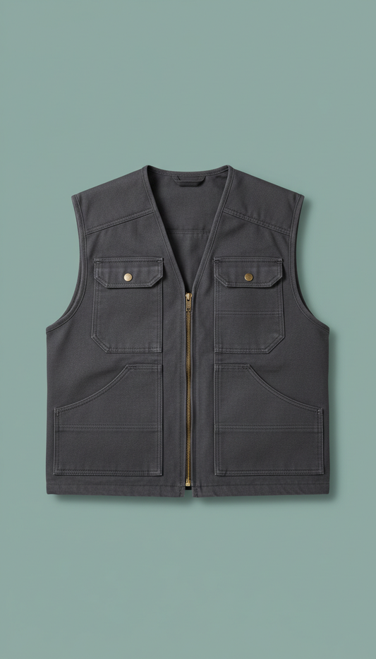 Heavyweight Cotton Workwear Vest