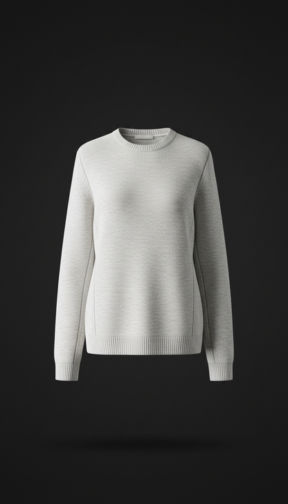 Knit Sweater Made of Fine Merino Wool