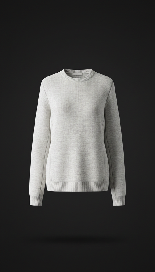 Knit Sweater Made of Fine Merino Wool