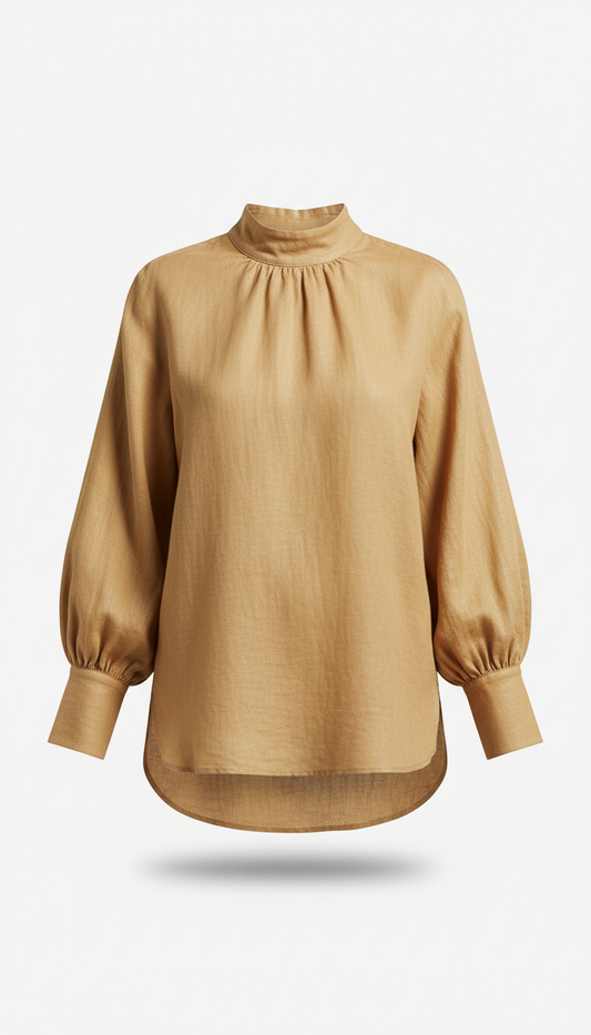 Modern Blouse in Wheat