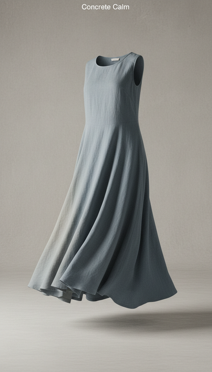 Linen Midi Dress