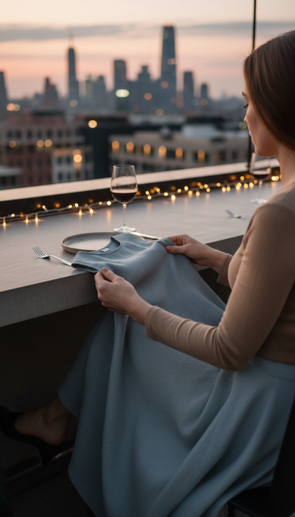 Linen Midi Dress — view 3