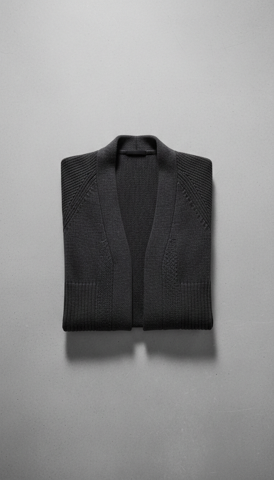 Knitwear Cardigan in Onyx