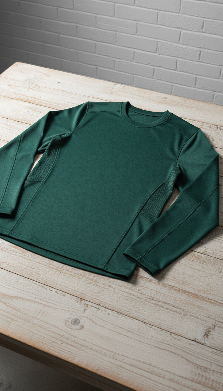 The Reed Athletic Top in Teal Green — view 2