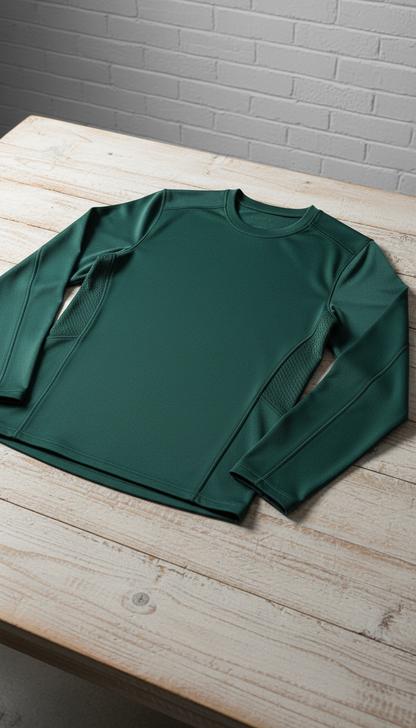 The Reed Athletic Top in Teal Green — view 2