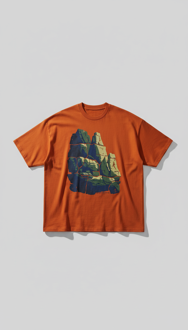 Oversized T-Shirt in Orange