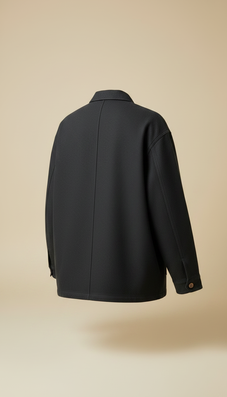 Oversized Sumi Chore Jacket in Grey — view 2