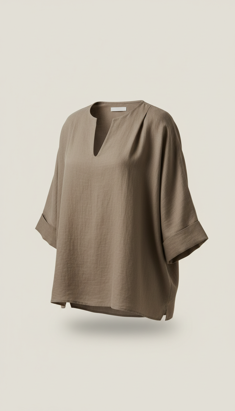 Earthy Blouse in Taupe