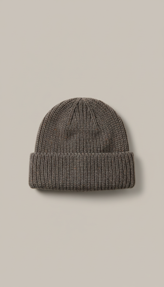 Knit Cap in Slate Brown