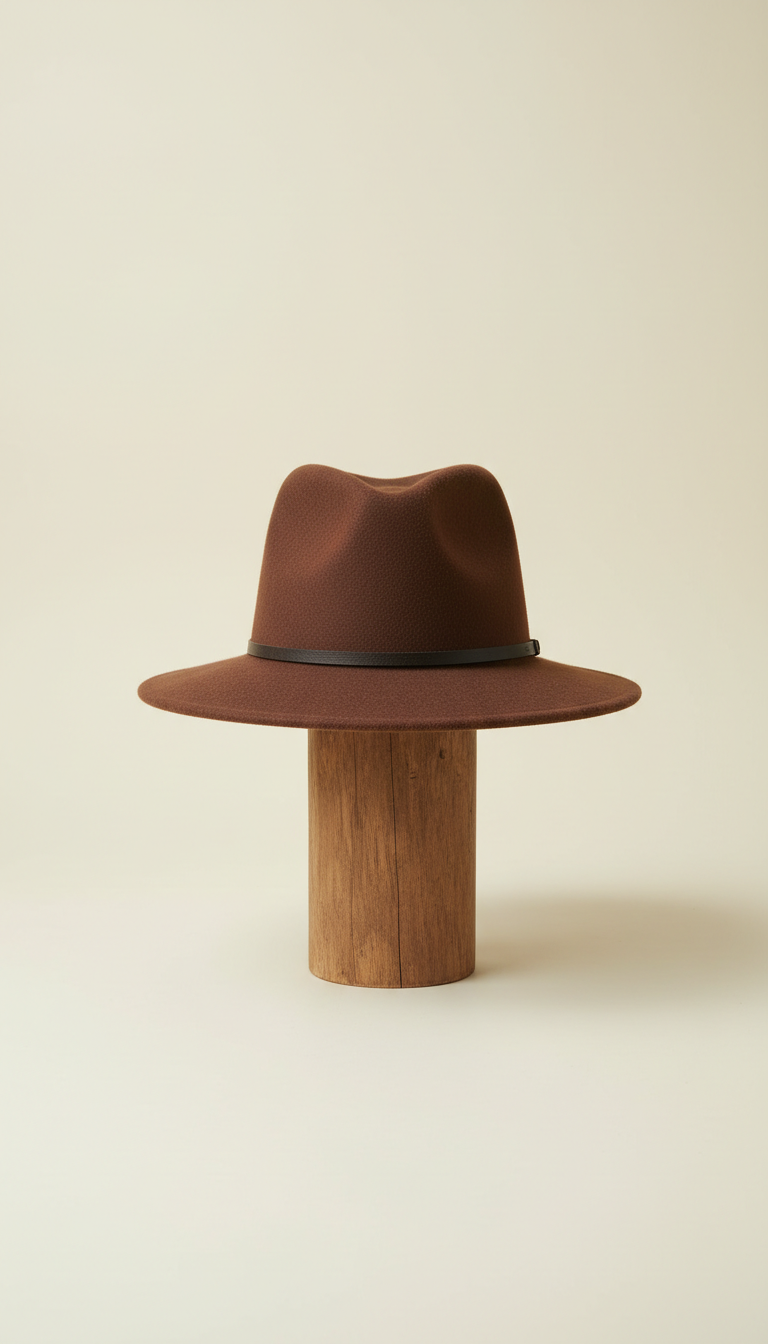 Heritage Hat in Chestnut Brown