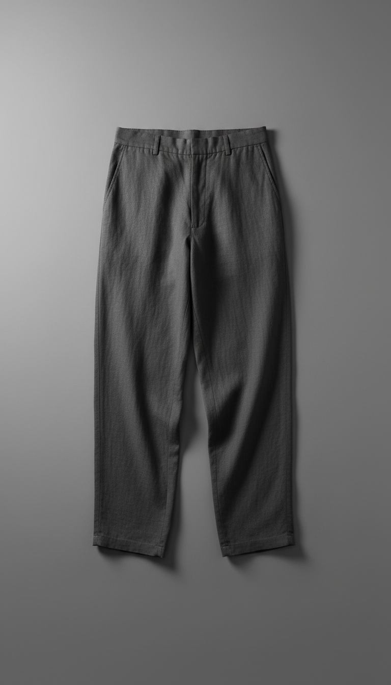 Shadow Loose-fit Linen Pants in Graphite