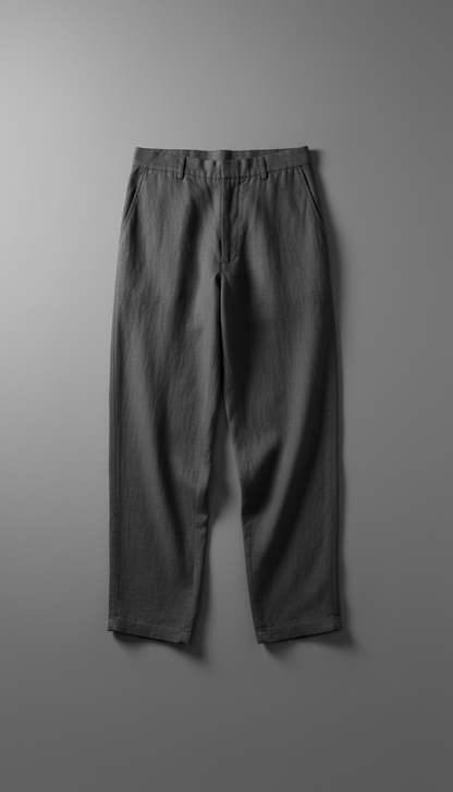 Shadow Loose-fit Linen Pants in Graphite