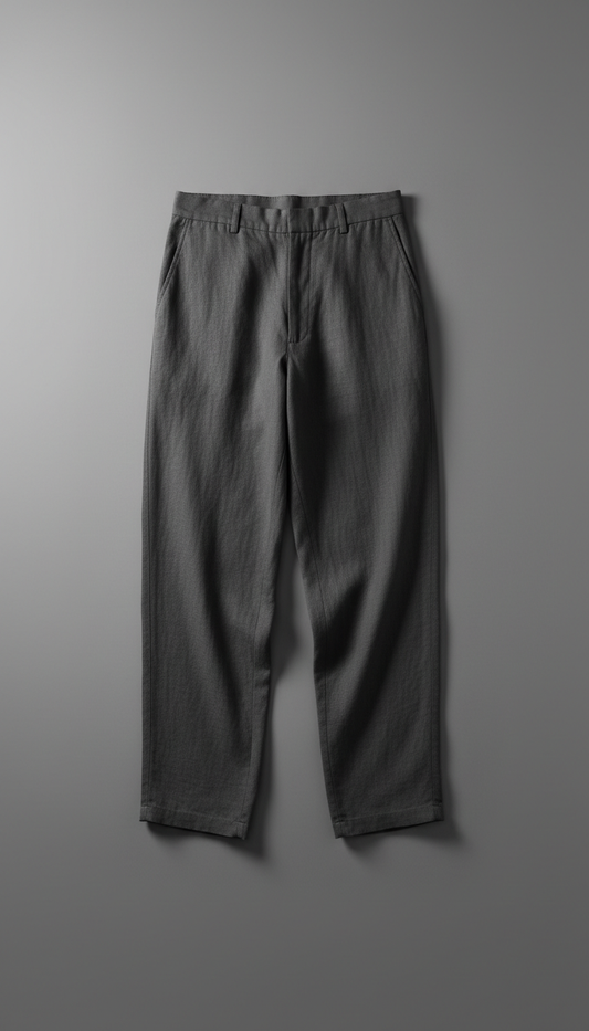 Shadow Loose-fit Linen Pants in Graphite