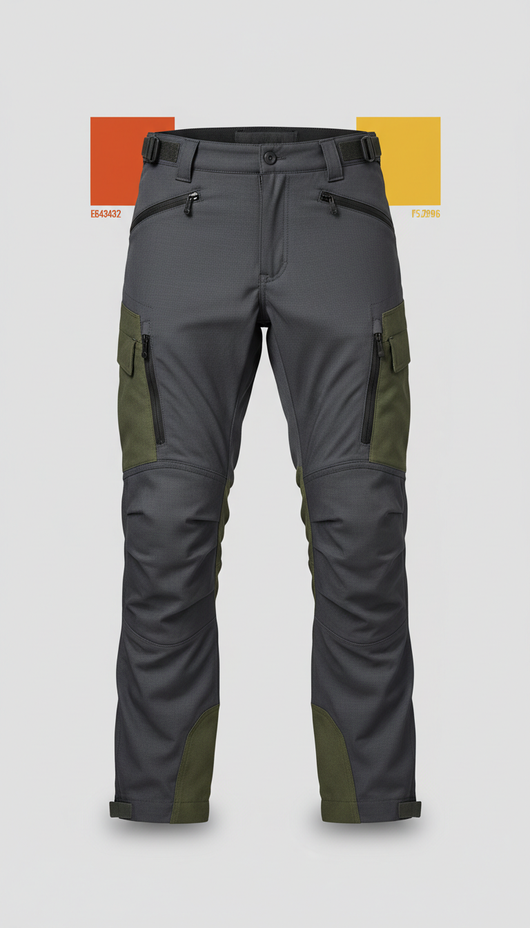 Combat Cargo Pants with Articulated Knees