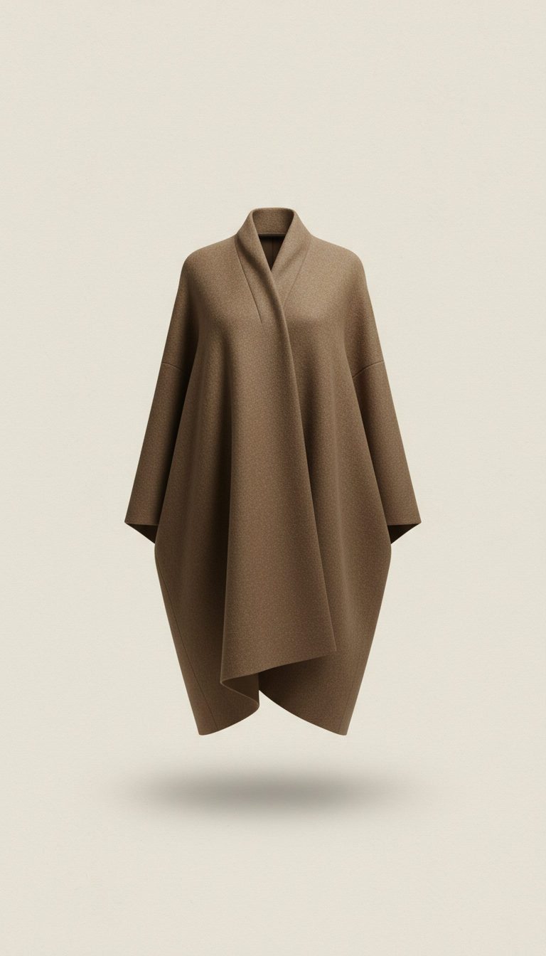 Bronze Embroidery Wool Coat