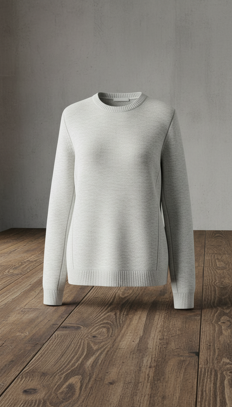 Knit Sweater Made of Fine Merino Wool — view 2