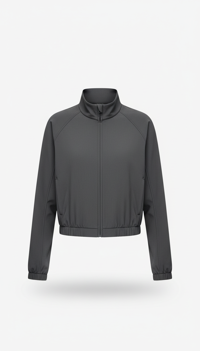 Metro Cropped Performance Jacket in Sand