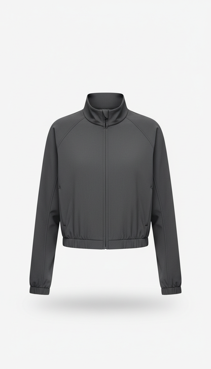 Metro Cropped Performance Jacket in Sand