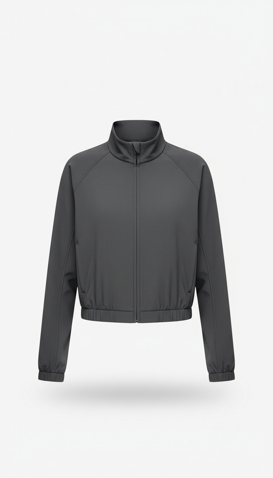 Metro Cropped Performance Jacket in Sand