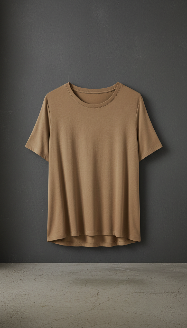 Olivewood Modal T-Shirt in Green — view 2