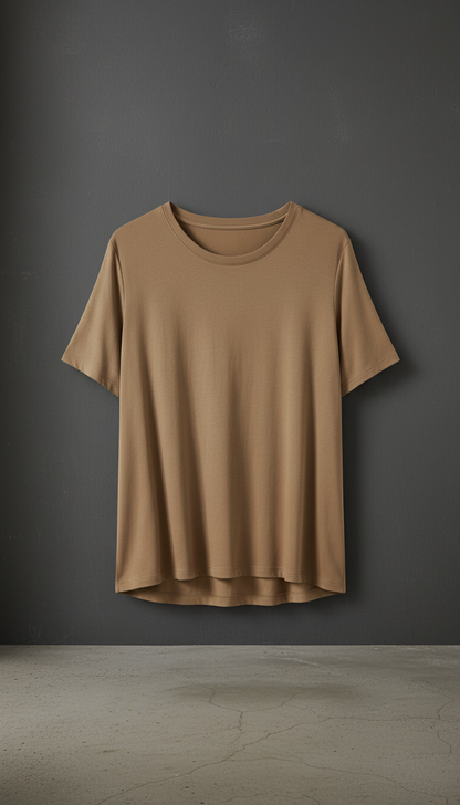 Olivewood Modal T-Shirt in Green — view 2
