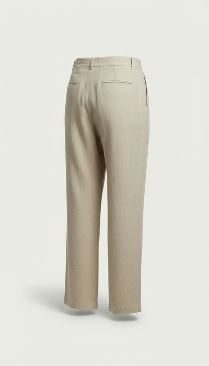 Classic Cut Linen Pants — view 2