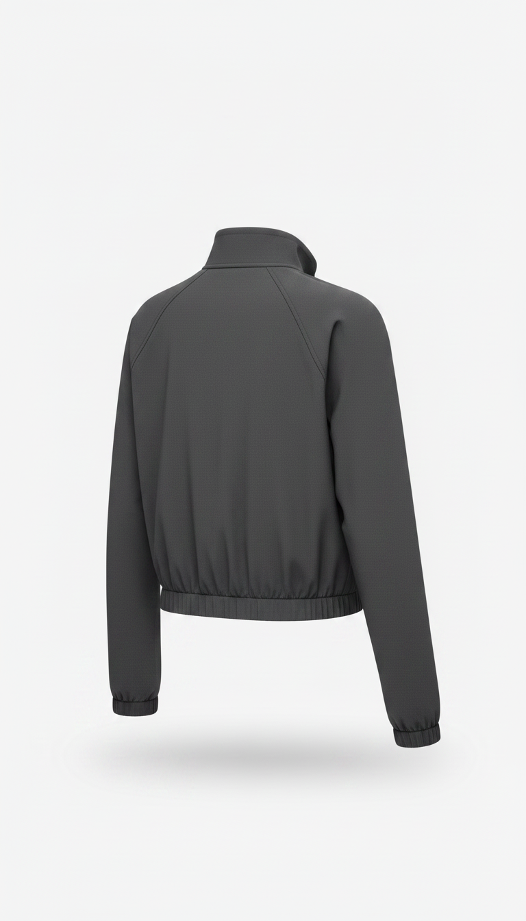 Metro Cropped Performance Jacket in Sand — view 2
