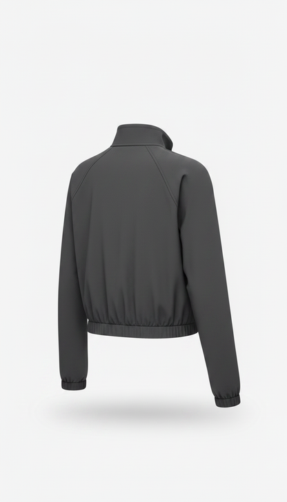 Metro Cropped Performance Jacket in Sand — view 2