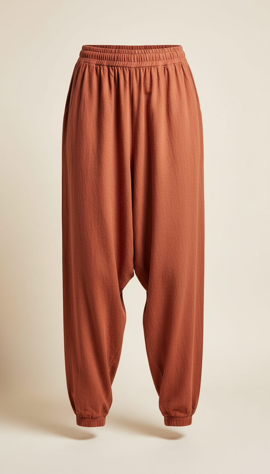 Harem Pants in Terracotta