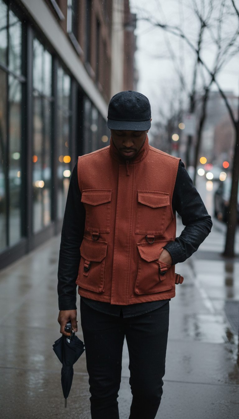 The Isla Vest in Terracotta — view 3