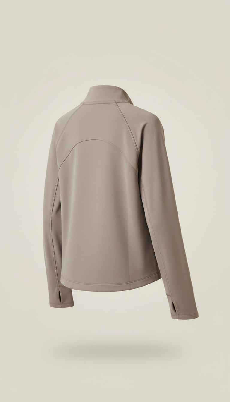 Lightweight Active Jacket Soft in Taupe — view 2