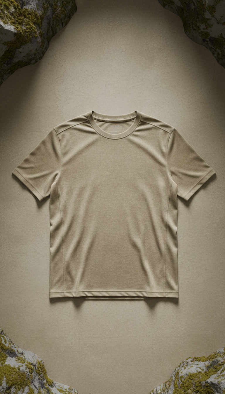 Performance Tee in Sand Dune