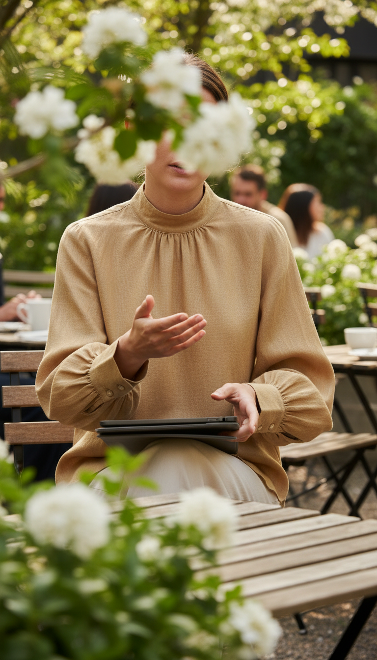 Modern Blouse in Wheat — view 3