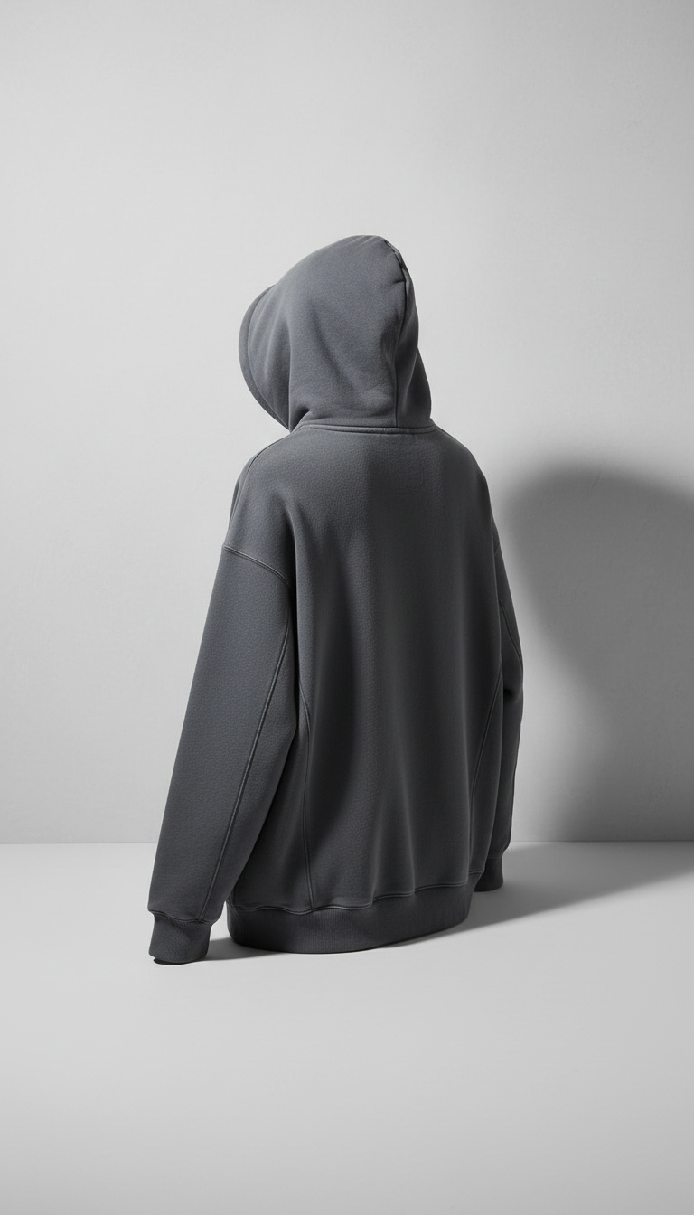 Soft Hoodie in Grey — view 2